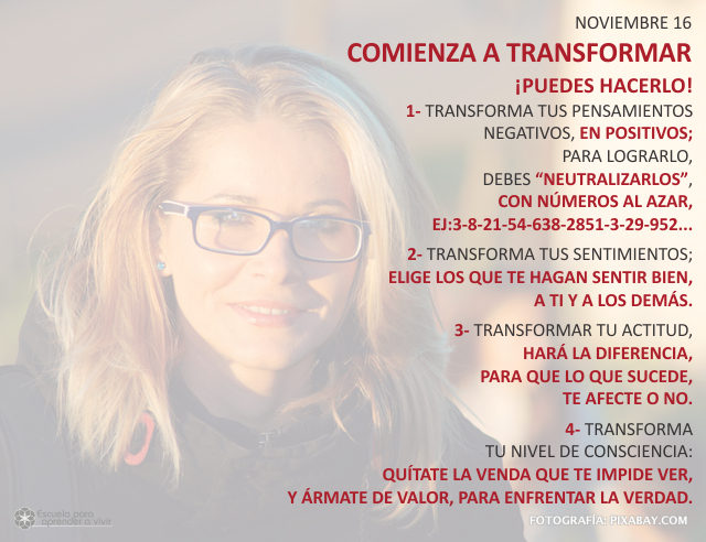 Comienza a transformar